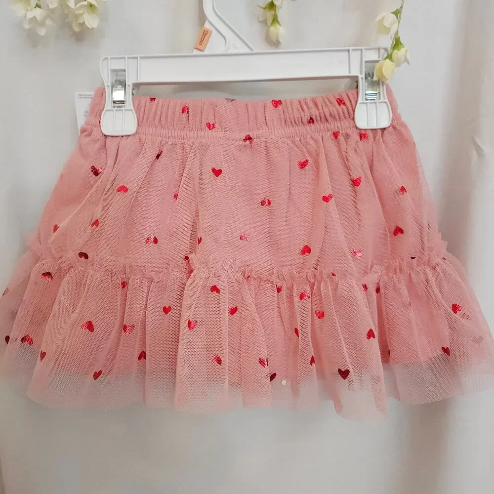 Carter's Baby Girl 12M Pink Tutu Skirt Diaper Cover NWT